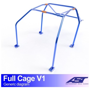 Volledige rolkooi E46 Coupé V1 van AST Roll Cages voor de BMW 3-Serie E46 Coupé