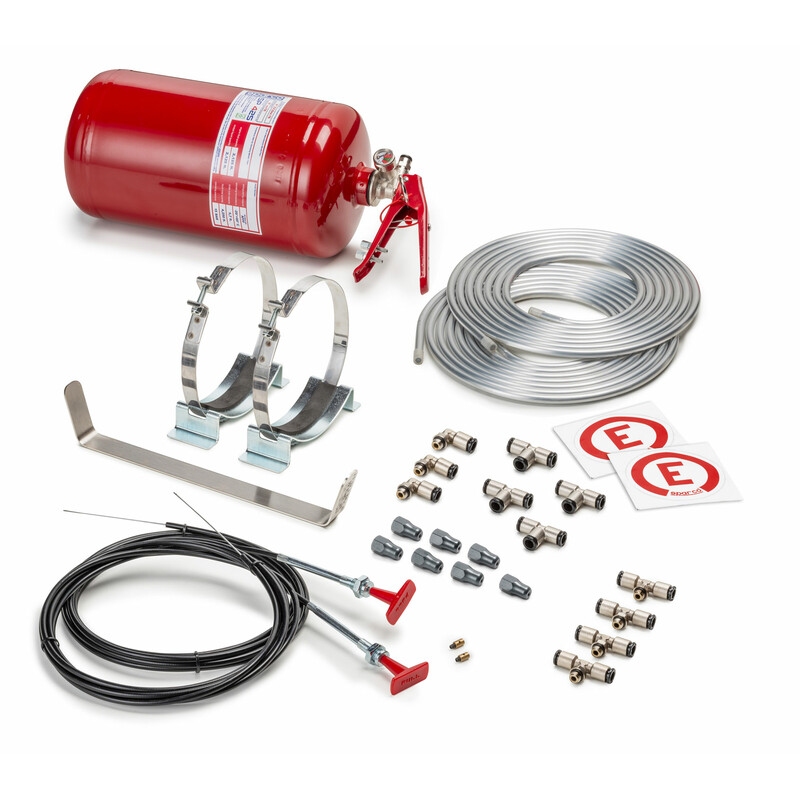 Sparco brandblussysteem 4,25 liter AFFF | FIA 2000 | mechanisch 1 Sparco brandblussysteem 4,25 liter AFFF met leidingen, beugels en mechanische ontsteking, FIA gekeurd