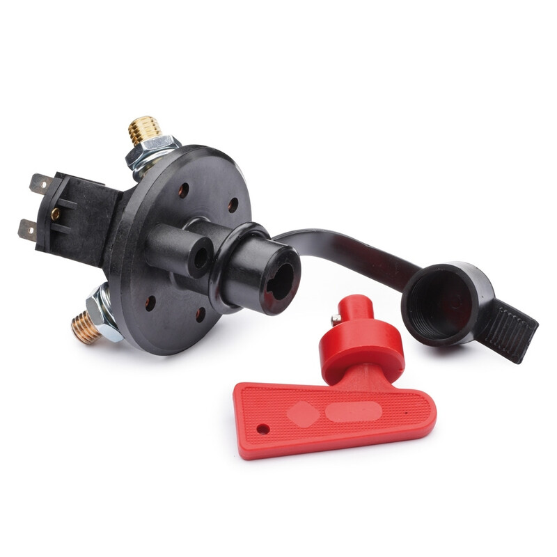 Coupe-circuit Sparco FIA 6 broches | interrupteur principal 100A 1 Sparco stroomonderbreker FIA 6-polig met draaihendel, hoofdschakelaar voor 6 tot 24V systemen