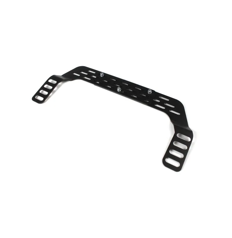 Adjustable fire extinguisher holder BMW for seat mounting 6 Detail of the black powder coating and the clamps of the extinguisher bracket