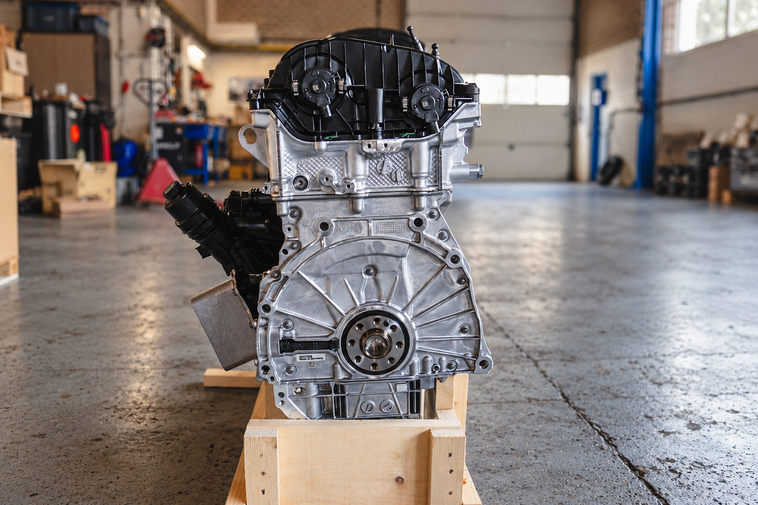 Nieuwe BMW B58 Gen 2 (B58B30C, motorcode B58B30M1) 2-Port Long Block – Origineel BMW – 1 Jaar Garantie 4 BMW B58 Gen 2 long block achteraanzicht