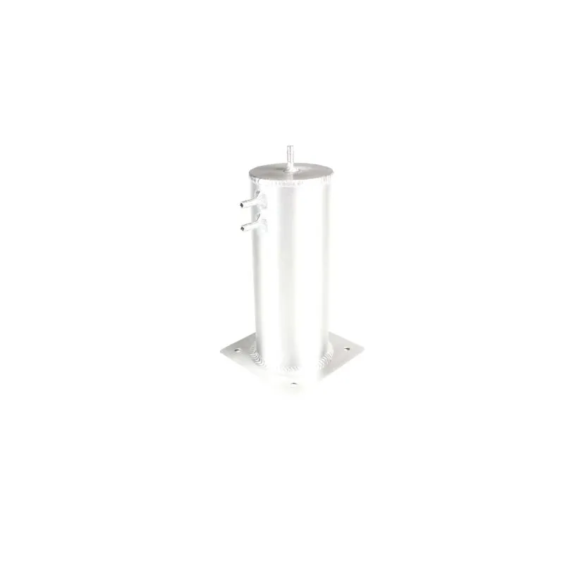 Aluminium-Kraftstofftank mit Swirl Pot für Rennsport, Rallye und Drift 7 Swirl Pot aus Aluminium mit Anschlüssen, stehend