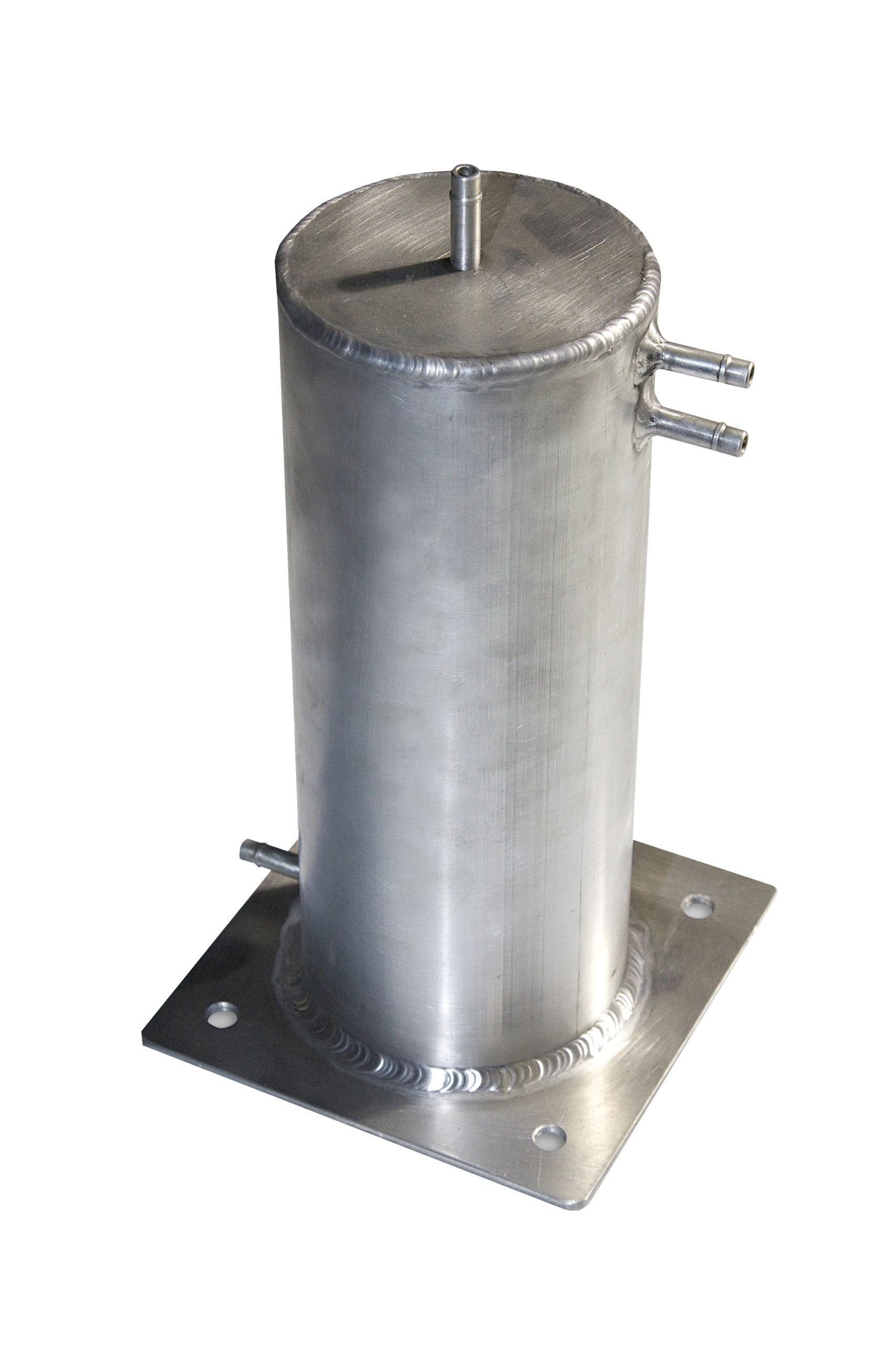 Nourrice de carburant (swirl pot) en aluminium 4 Swirl pot en aluminium de 1,5 litre avec raccords de 8 mm