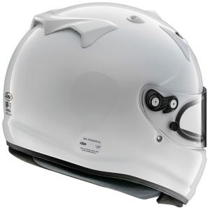 Arai GP-7 FRP integraalhelm in zijaanzicht met composiet buitenschaal