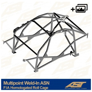 ASN rolkooi MR2 W30 van AST Roll Cages voor de Toyota MR2 W30 2-deurs Roadster
