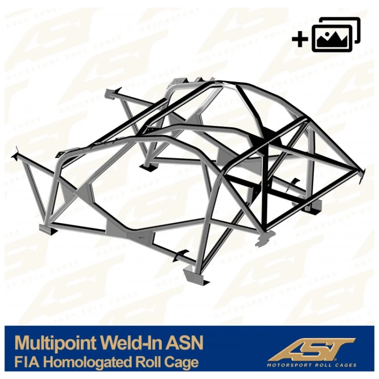 ASN rolkooi MR2 W30 van AST Roll Cages voor de Toyota MR2 W30 2-deurs Roadster