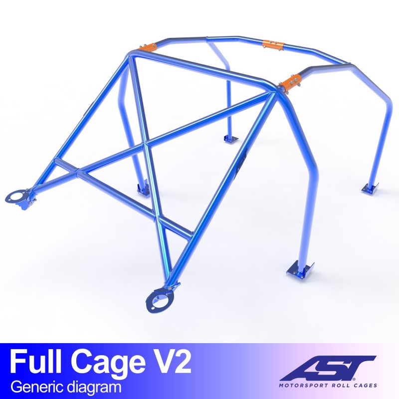 AST Full Roll Cage Toyota AE86 Corolla Levin 2-door Coupé V2 1 Volledige rolkooi AE86 Levin V2 van AST Roll Cages voor de Toyota AE86 Corolla Levin 2-deurs Coupé