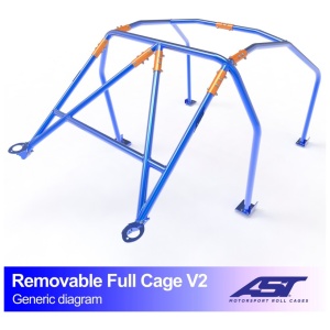 Volledige rolkooi MR2 W30 V2 van AST Roll Cages voor de Toyota MR2 W30 2-deurs Roadster