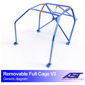 Volledige rolkooi MR2 W30 V3 van AST Roll Cages voor de Toyota MR2 W30 2-deurs Roadster