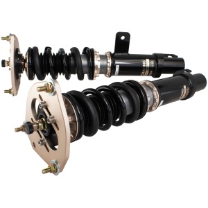 BC Racing DS schroefset GT-R R33 R34 met satijnverchroomde dempers voor de Nissan Skyline GT-R