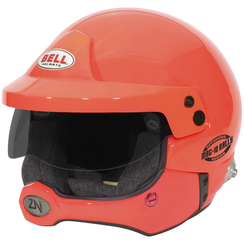 Bell MAG-10 Rally Pro Offshore helm in oranje