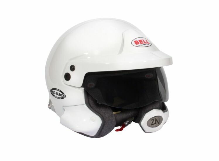 Bell MAG-10 Rally Pro casque rallye 2 Zijaanzicht van de MAG-10 rallyhelm met zonneklep en intercom