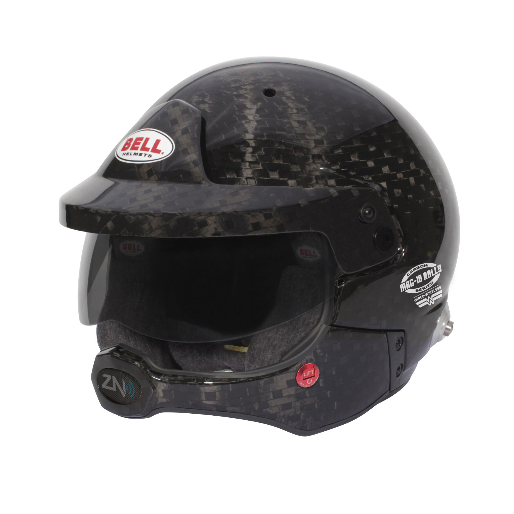 Bell MAG-10 Rally Ultra Carbon casque rallye 1 Bell MAG-10 Rally Ultra Carbon rallyhelm in hoogglans carbon