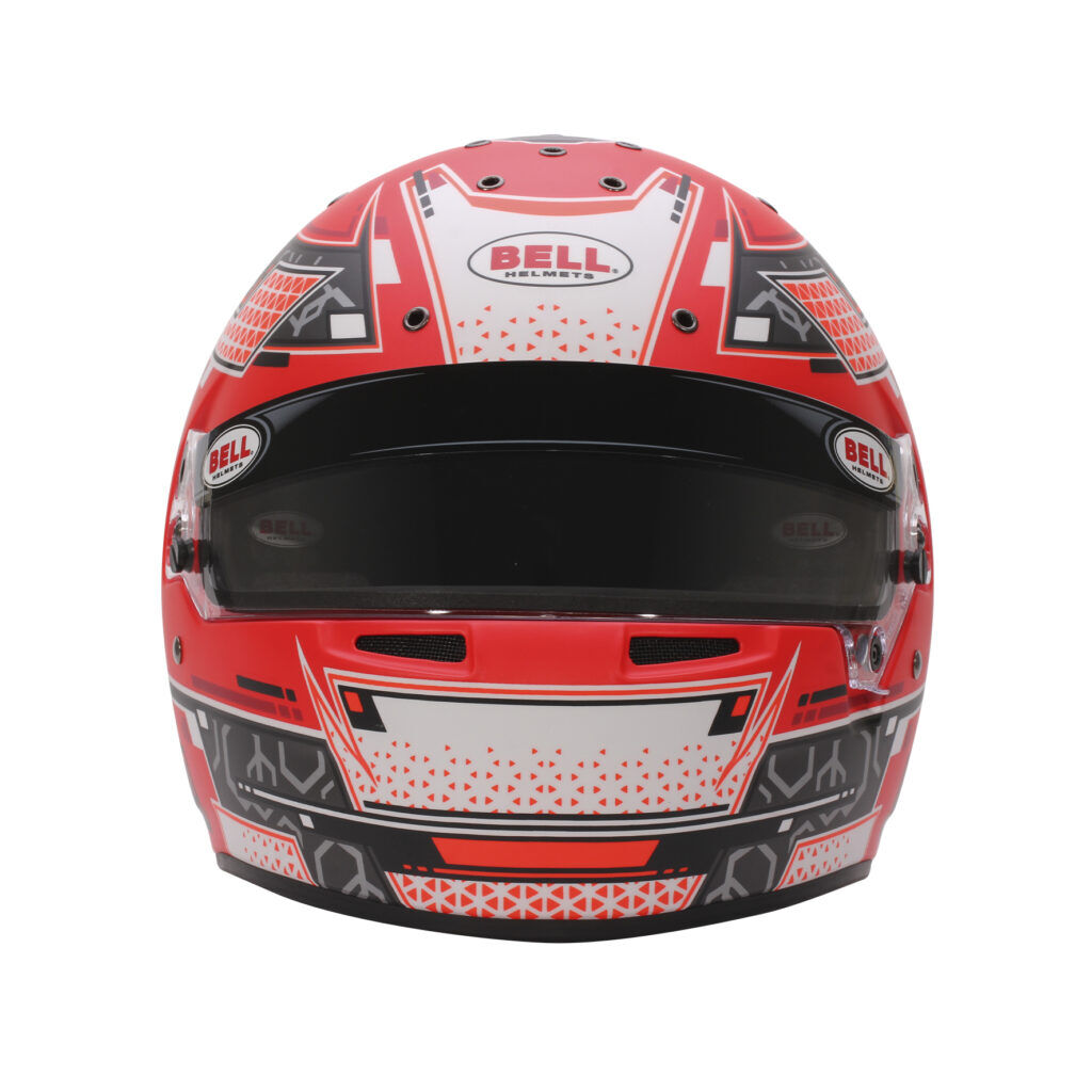 Bell RS7 Pro Stamina integraalhelm 4 Rode RS7 Stamina, vooraanzicht met DSAF vizier