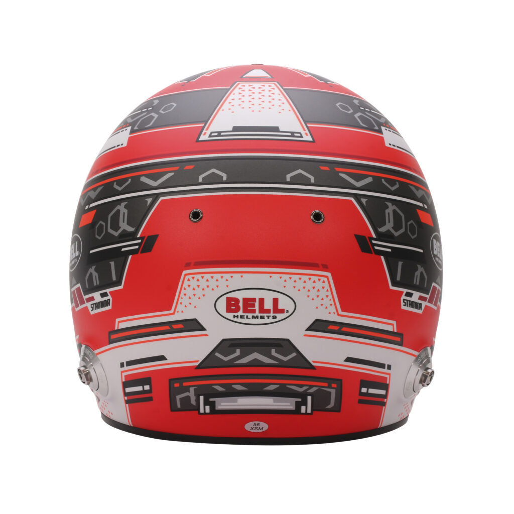 Bell RS7 Pro Stamina integraalhelm 6 Bovenaanzicht van de rode RS7 met luchtkanalen