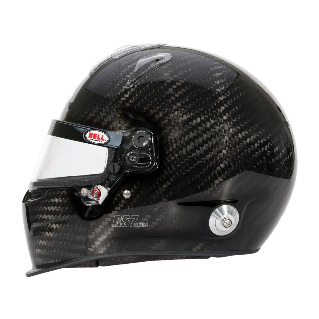 Bell RS7 Ultra Carbon Duckbill full face helmet 2 Zijaanzicht van de duckbill kinspoiler op de RS7
