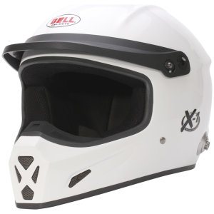 Bell X-1 off-road integraalhelm met HANS-ankers en korte zonneklep