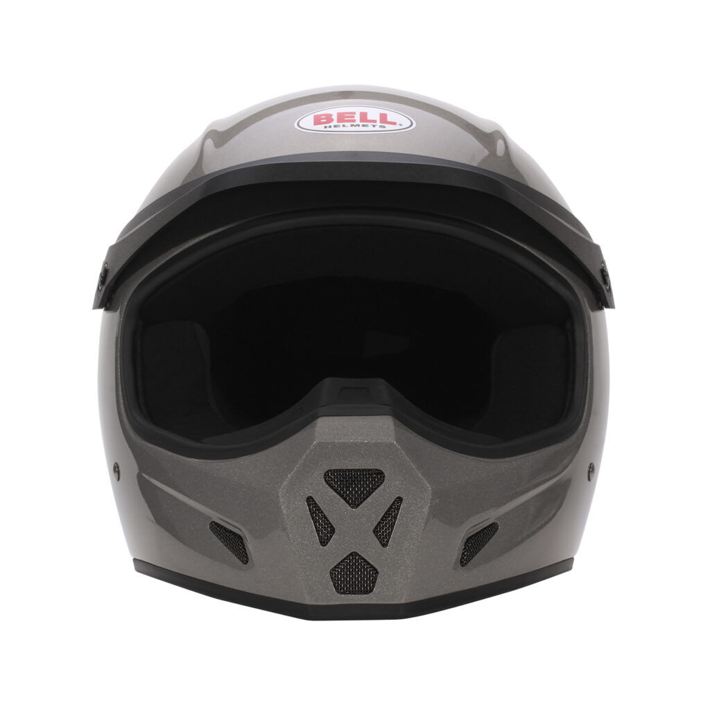 Bell X-1 Rally casque rallye 3 Vooraanzicht van de off-road rallyhelm met brede goggle-opening