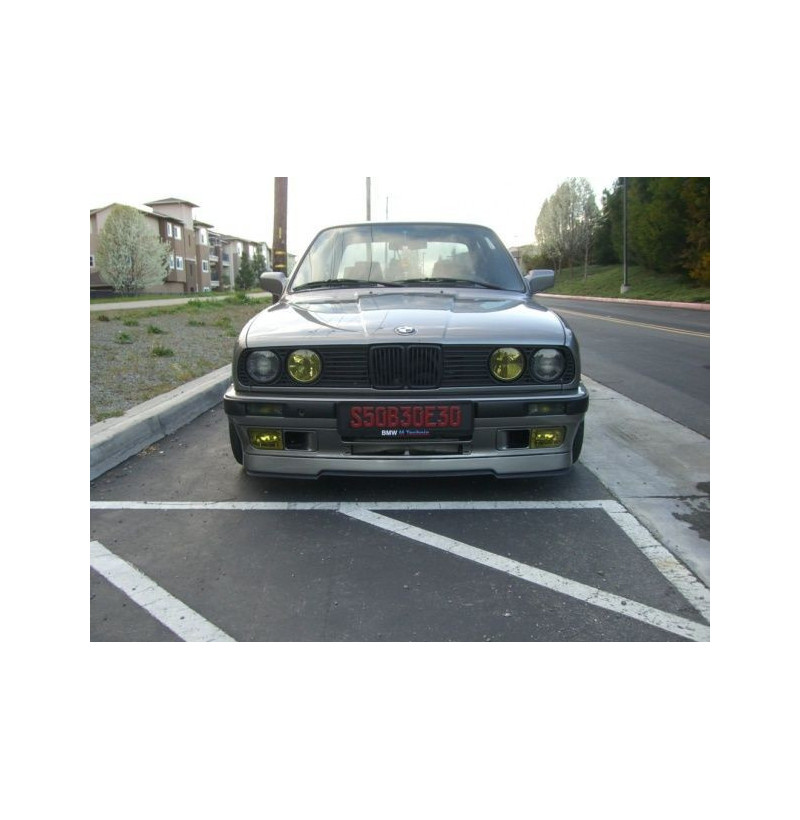 BMW E30 IS Frontsplitter Spoilerlippe 4 BMW E30 mit IS-Frontspoiler und Aluminium-Splitter, Frontansicht