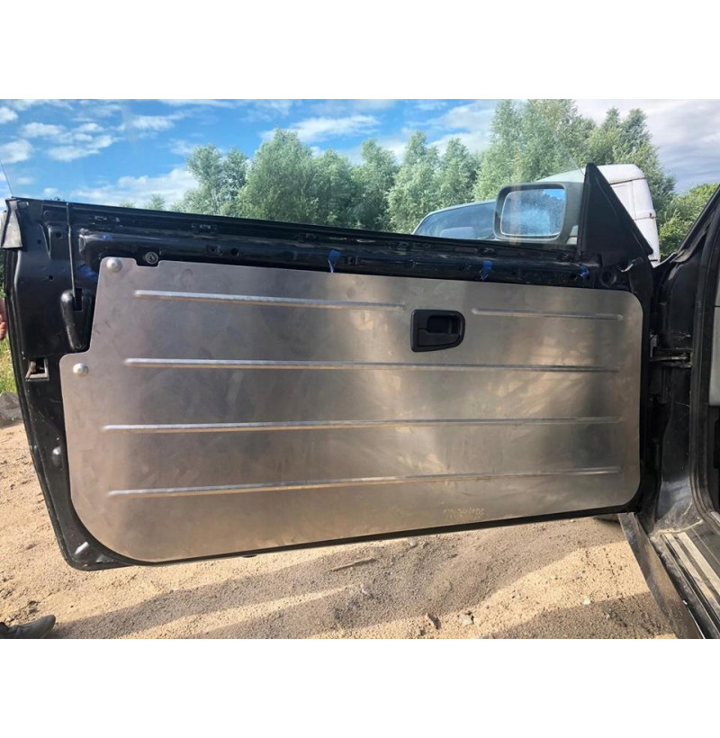 BMW E36 Saloon Aluminium Door Panels, Lightweight, Race Rally Drift 2 Aluminium deurpaneel gemonteerd in een BMW E36 voordeur