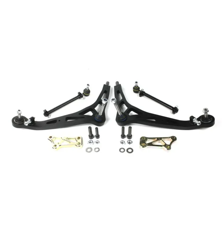 E36 lock kit met Meyle fuseekogels, spoorstangen en adapters voor maximale stuuruitslag