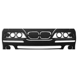 Zwarte BMW E39 sleutelhanger voor aan de muur met vijf haakjes