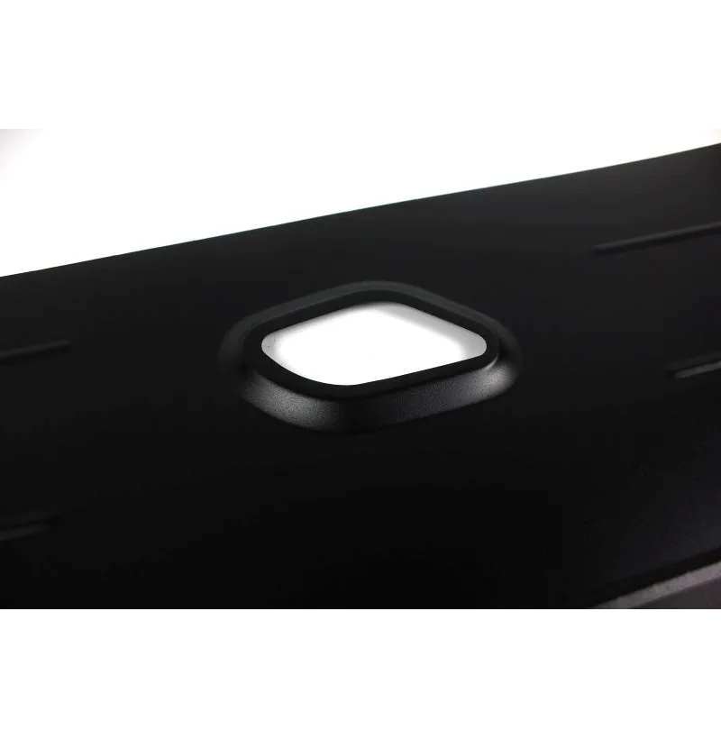 BMW E46 Compact Door Trim, Aluminium Door Panels 8 Detail of the cut-out for the door opener in the aluminium door panel