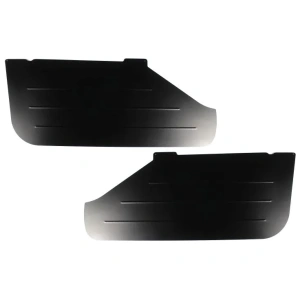 E46 coupe halve deurpanelen van zwart gepoedercoat aluminium, set van twee