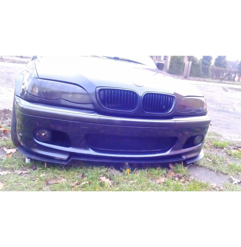 BMW E46 Front Bumper Splitter M Package 4 Aluminium front splitter fitted under the M Package front bumper of a BMW E46