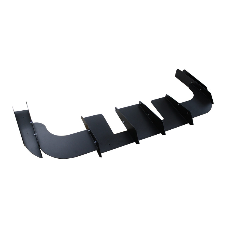 Diffuser BMW E36 saloon coupé touring M Sport package M3 2 Aluminium diffuser voor de BMW E36 M-pakket met vier verticale vinnen