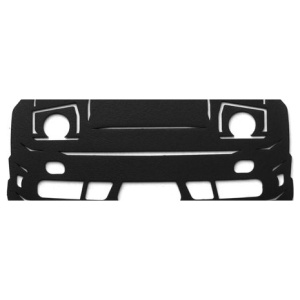 Nissan S13 sleutelhanger: zwart sleutelrek met klapkoplampen en vijf haakjes
