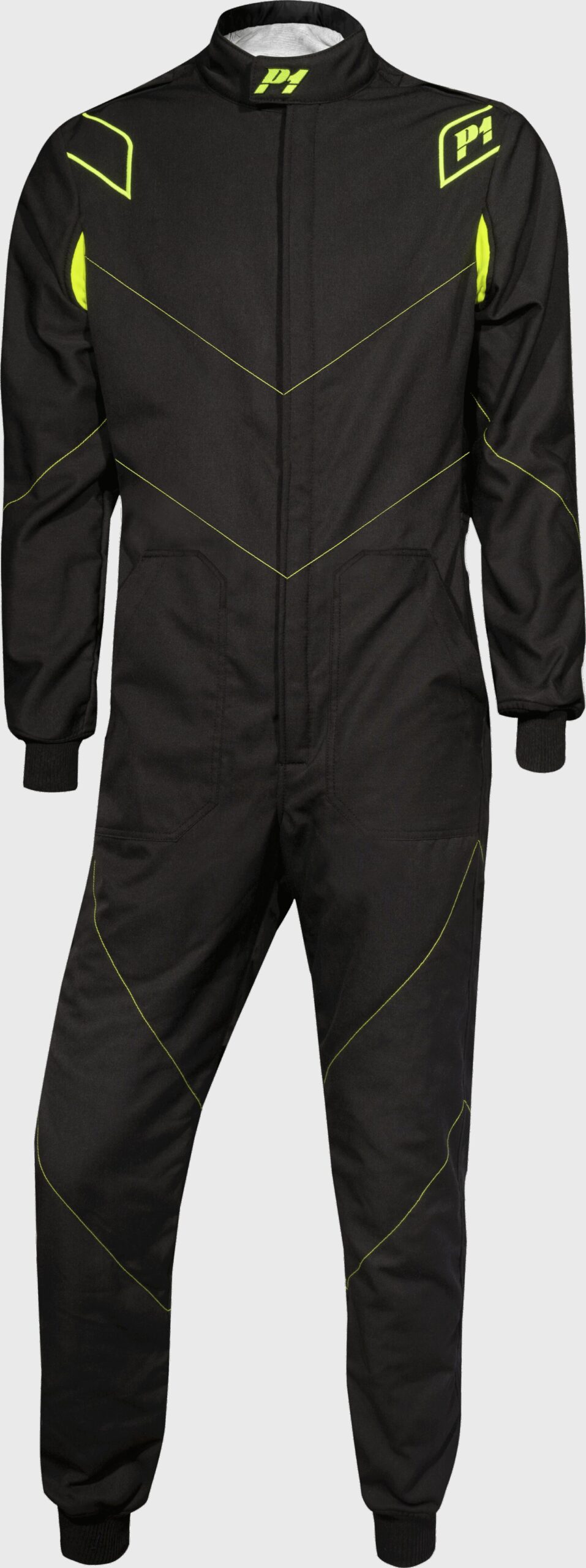 P1 Corsa FIA racing suit 1 P1 Corsa race overall, vooraanzicht van het 3-laags FIA-pak