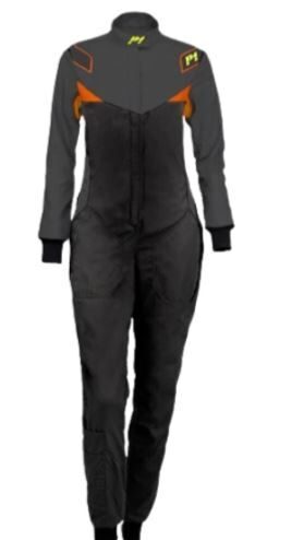 P1 Diva FIA dames race overall 3 Extra productfoto van de P1 Diva overall in woman fit