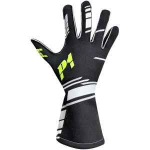 P1 Speed FIA handschoenen in zwart, wit en zilver