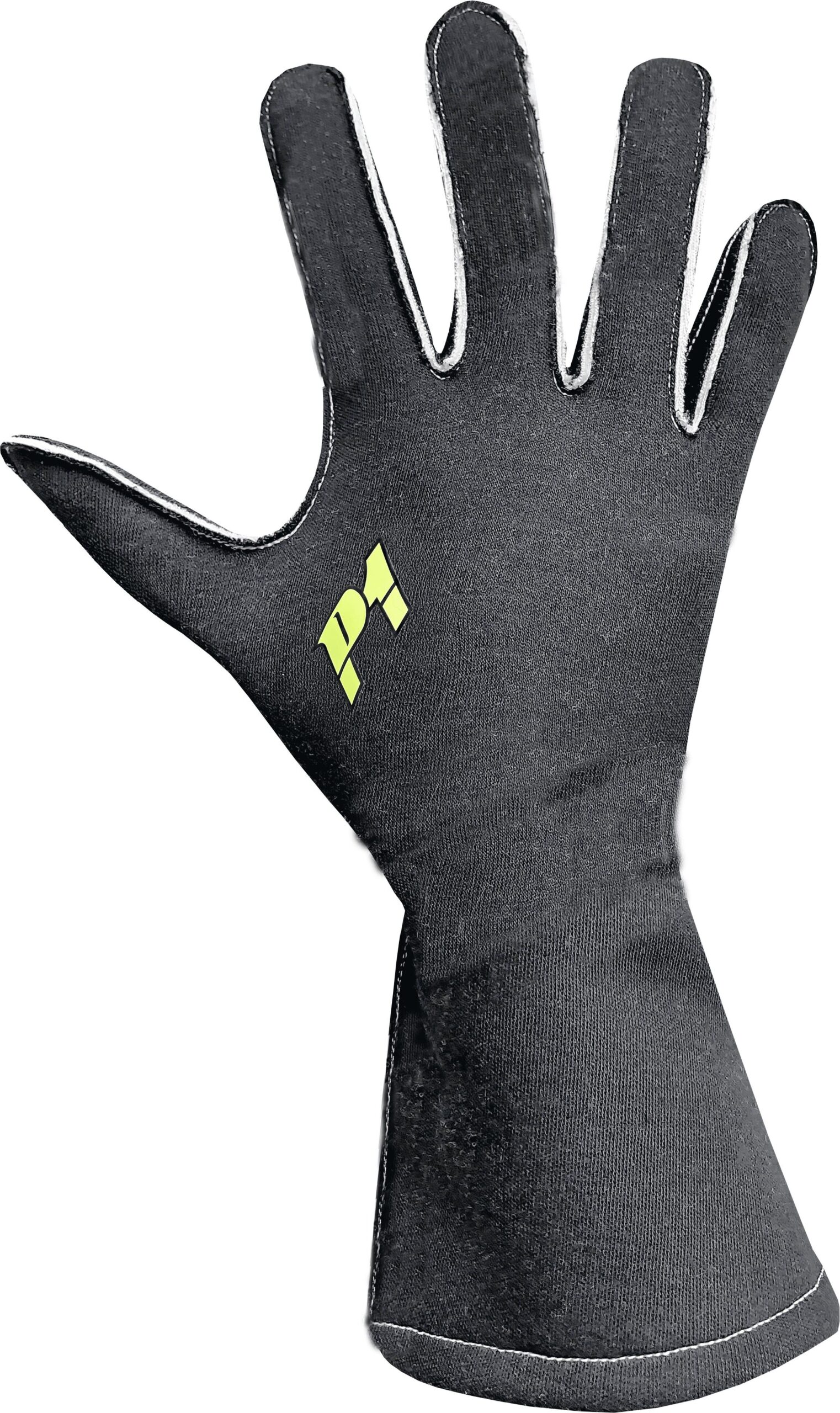 Gants de course P1 Speed Zero FIA 1 P1 Speed Zero race handschoenen in effen zwart zonder print