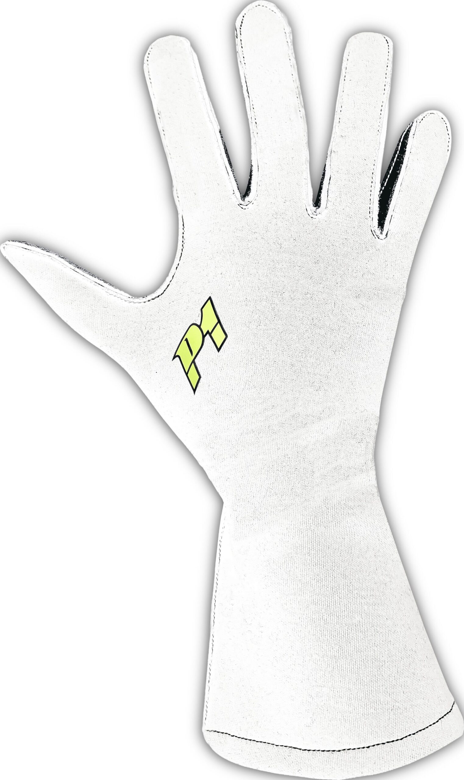 Gants de course P1 Speed Zero FIA 4 Witte P1 Speed Zero handschoen, ideaal om zelf te customizen
