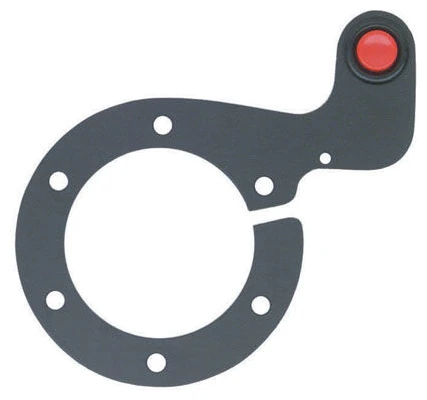 Bague de volant Sparco à 1 bouton 1 Sparco 1-knops stuurring van zwart geanodiseerd aluminium met drukknop