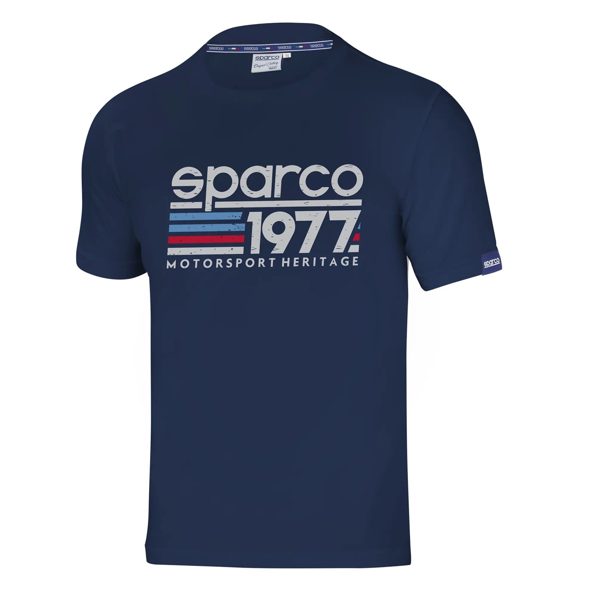 Sparco 1977 T-shirt 1 Sparco 1977 T-shirt met groot motorsport heritage logo op de voorkant