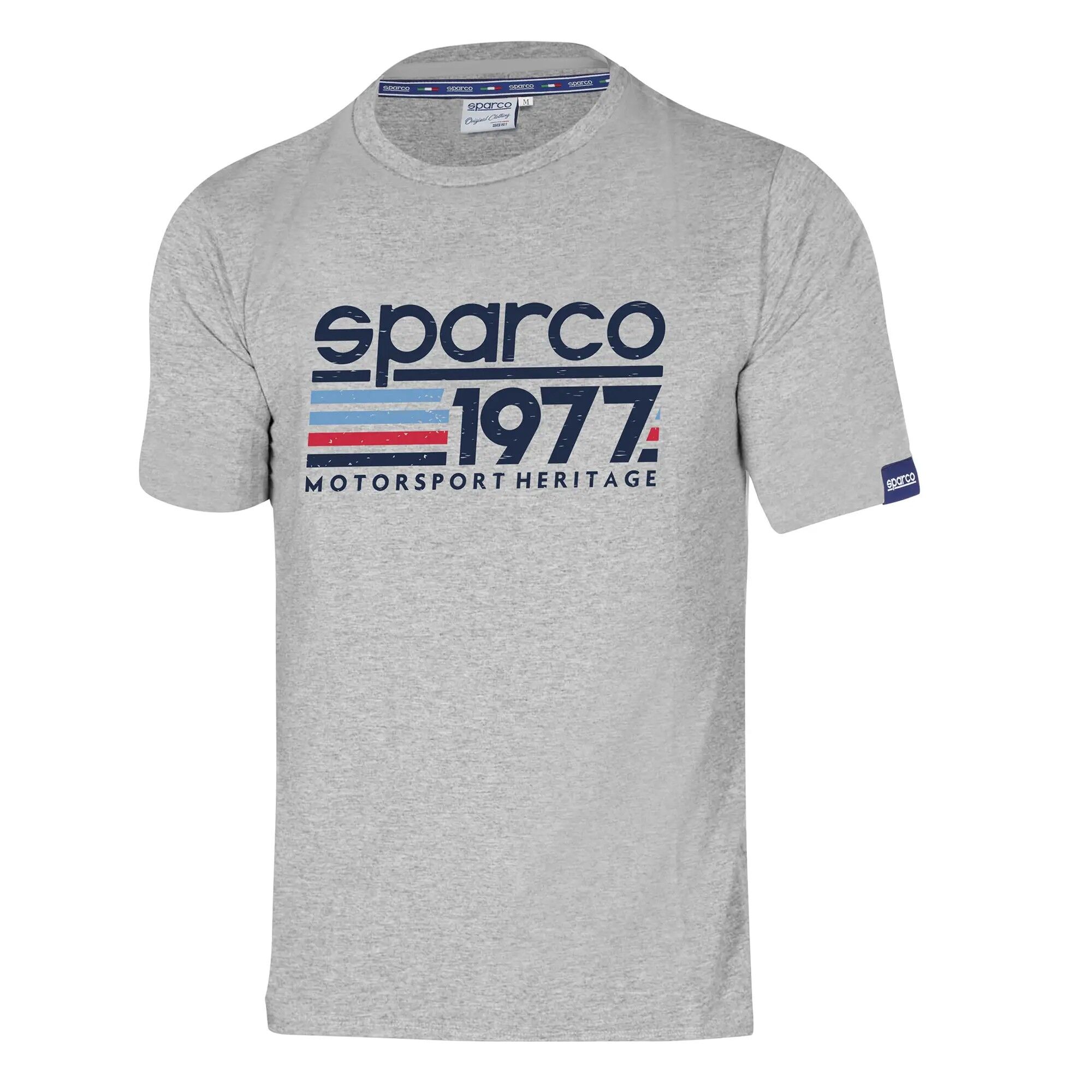 Sparco 1977 T-shirt 3 Lichtgrijze uitvoering van het Sparco 1977 heritage shirt