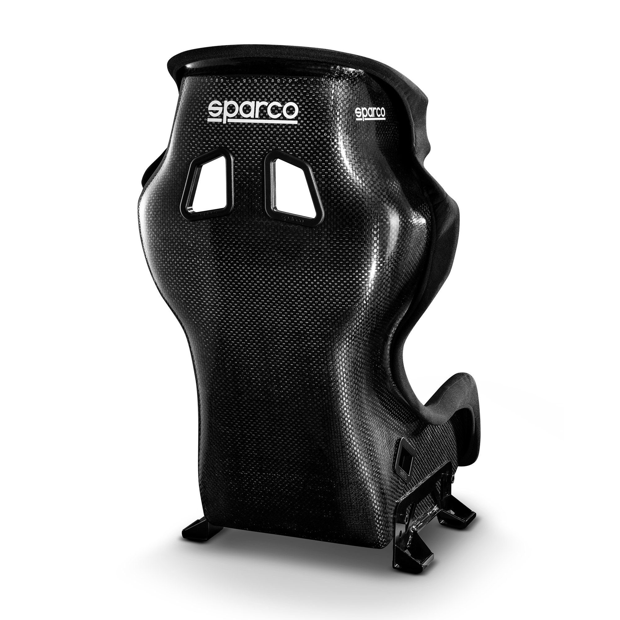 Sparco ADV Competition FIA kuipstoel 2 Zijaanzicht van de Sparco ADV Competition carbon racestoel