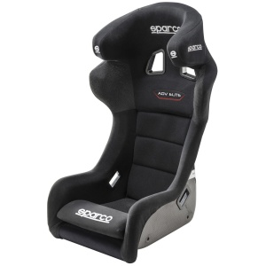 Sparco ADV Elite FIA kuipstoel met nieuw frameontwerp, vooraanzicht