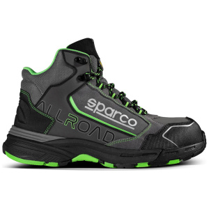 Sparco Allroad High veiligheidsschoen met Cross Grip zool, zwart met geel