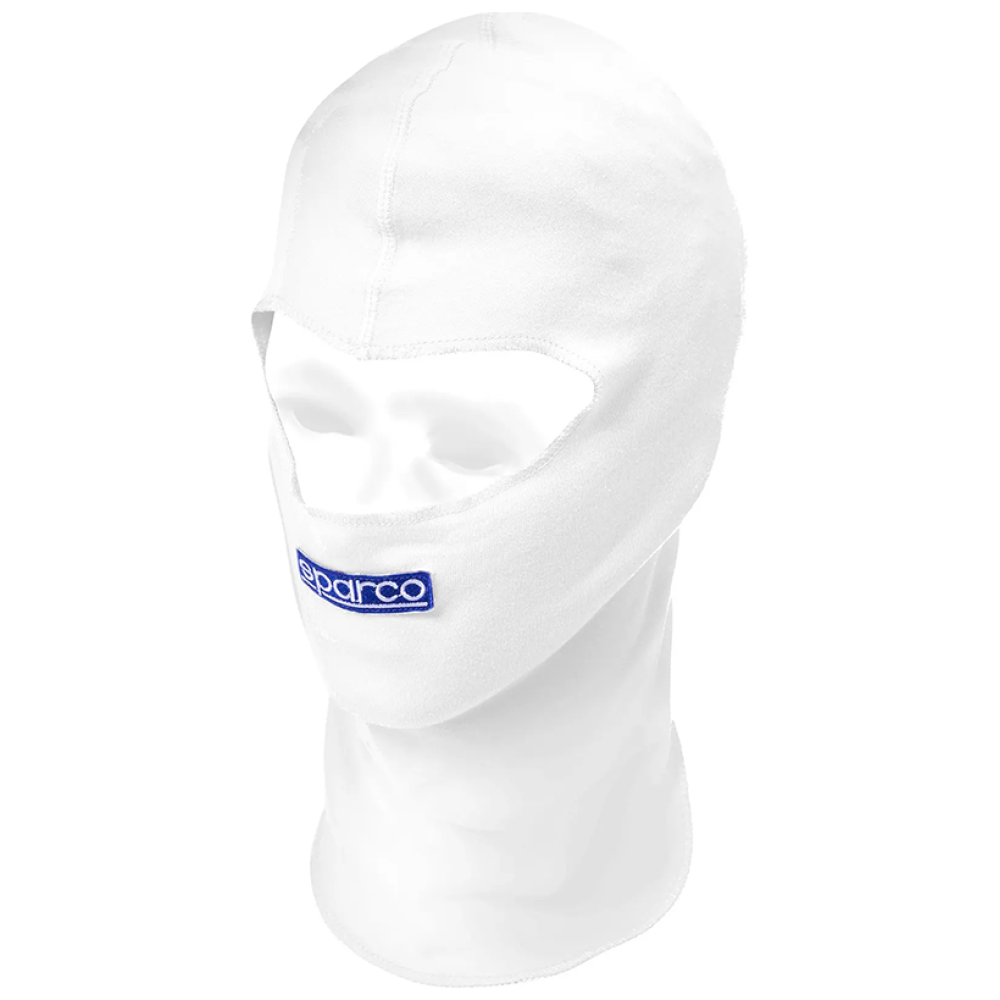 Sparco B-Rookie balaclava van katoen in wit