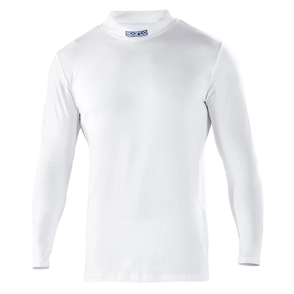 Sparco B-Rookie shirt lange mouw 3 Wit B-Rookie longsleeve van 100 procent katoen voor karting