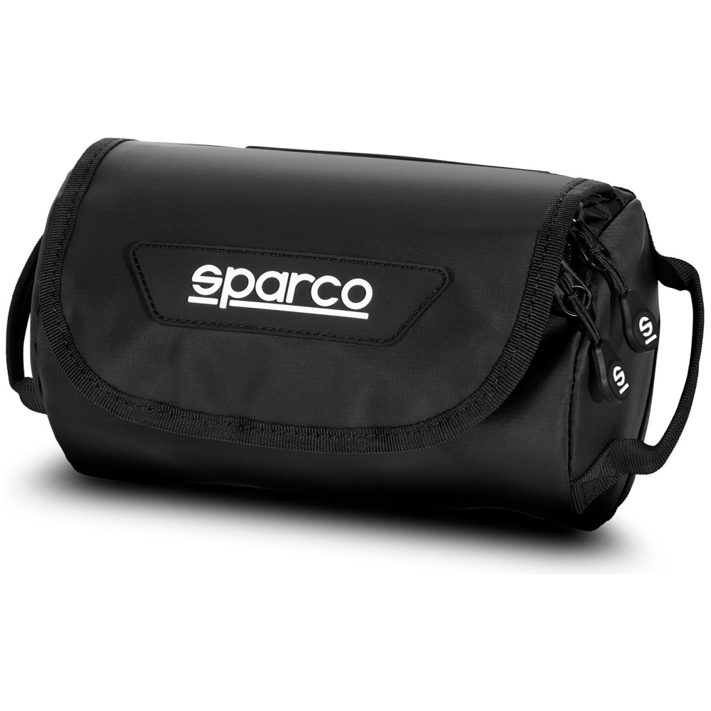 Sparco Baja toilettas in zwart met ritsdeksel en ophanghaak