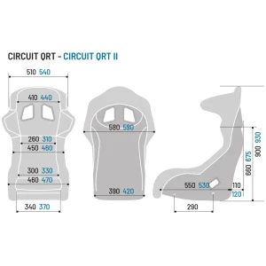 Sparco Circuit II QRT gaming stoel met geïntegreerde hoofdsteun