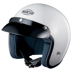 Club J-1 trackday helm wit van Sparco, open face helm