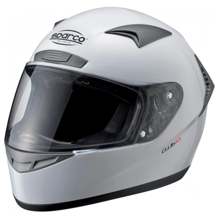 Club X-1 trackday helm van Sparco in wit