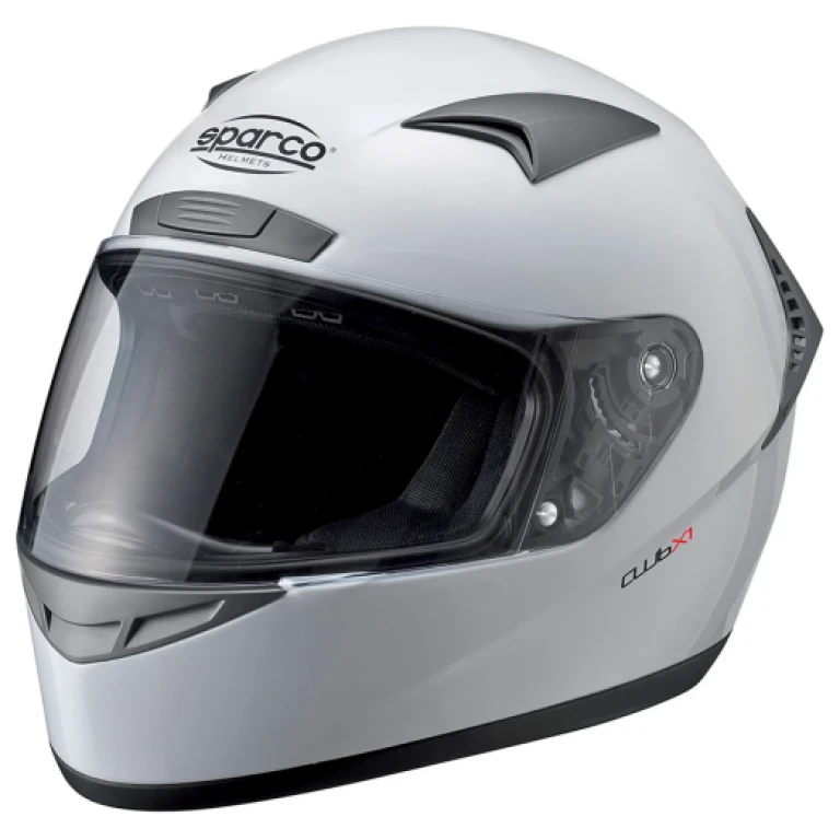 Club X-1 trackday helm van Sparco in wit