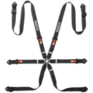 Sparco Competition H-2 Pull Up FIA gordel 6-punts in blauw